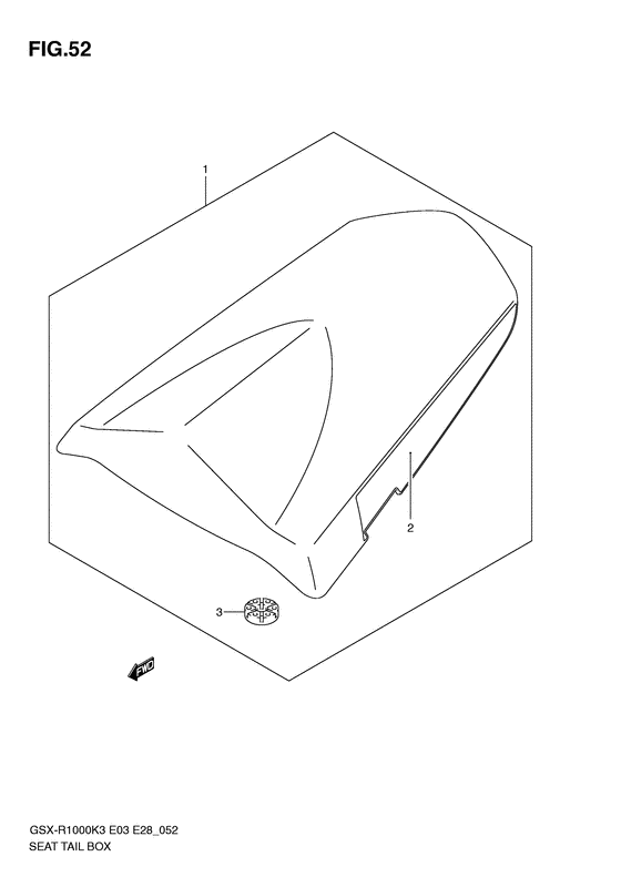 GSX-R1000 Seat tail box