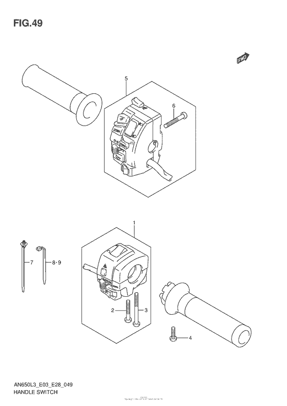 AN650 Handle Switch (An650L3 E33)