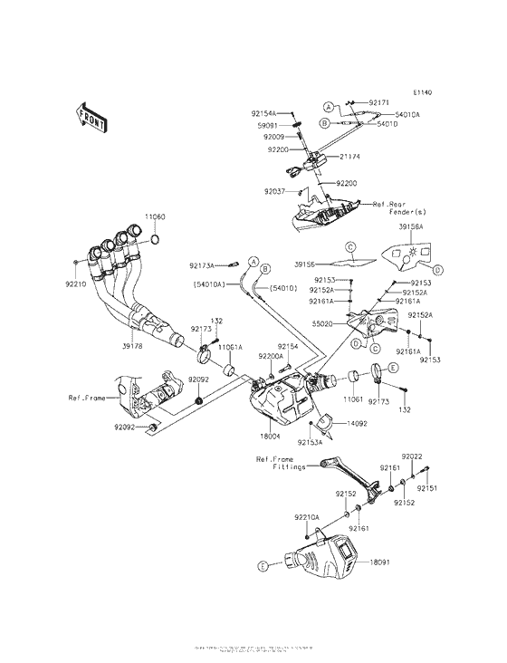 ZX1000 Глушитель
