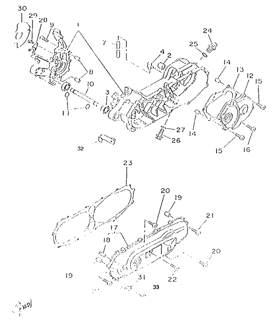 CW50RS Картер двигателя