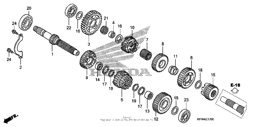 VT1300CS (ABS) Трансмиссия
