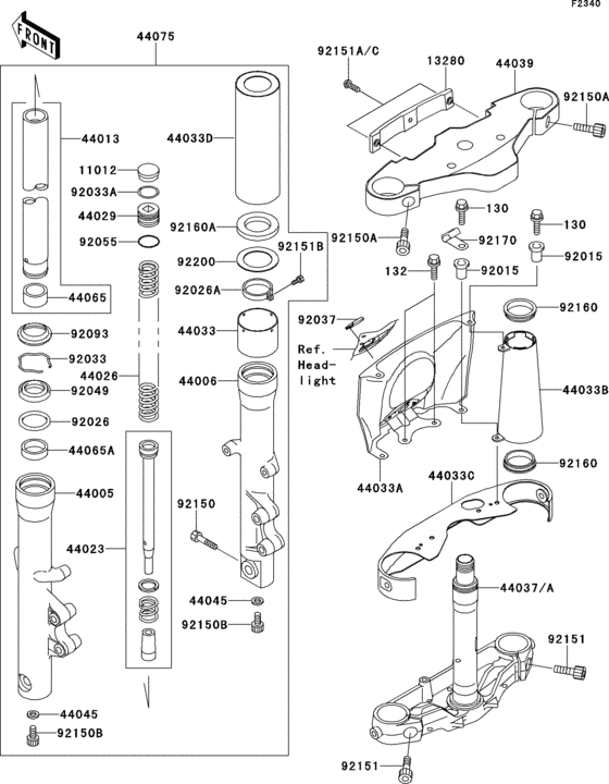 Front fork(1/2)
