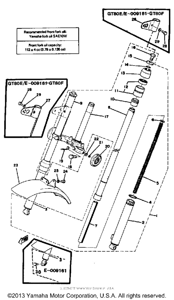 Front fork - front fender