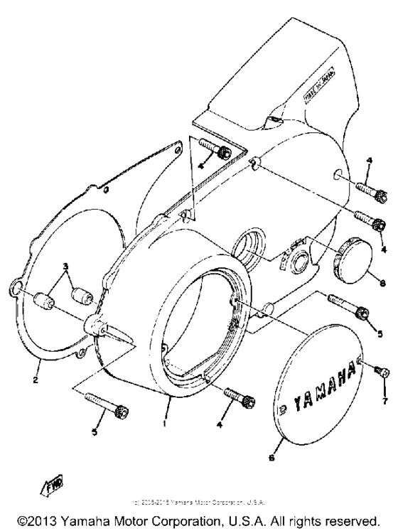 Crankcase cover left