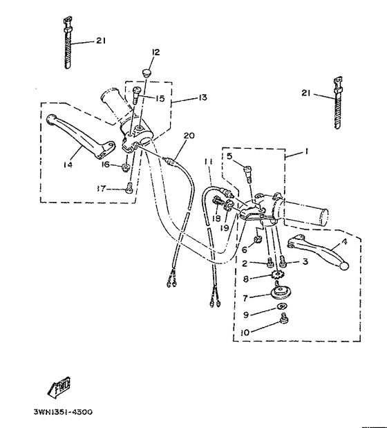 Handle switch. lever