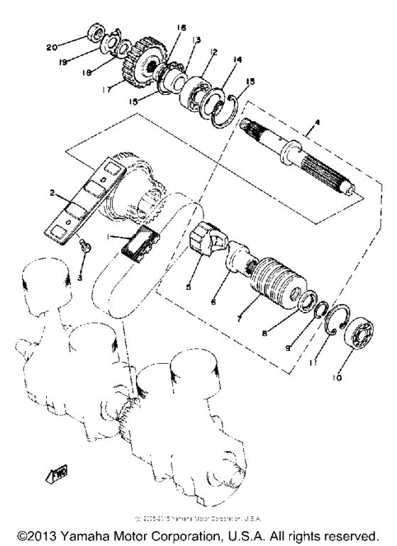 Primary shaft-chain