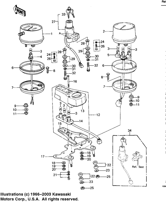 Meters/ignition switch