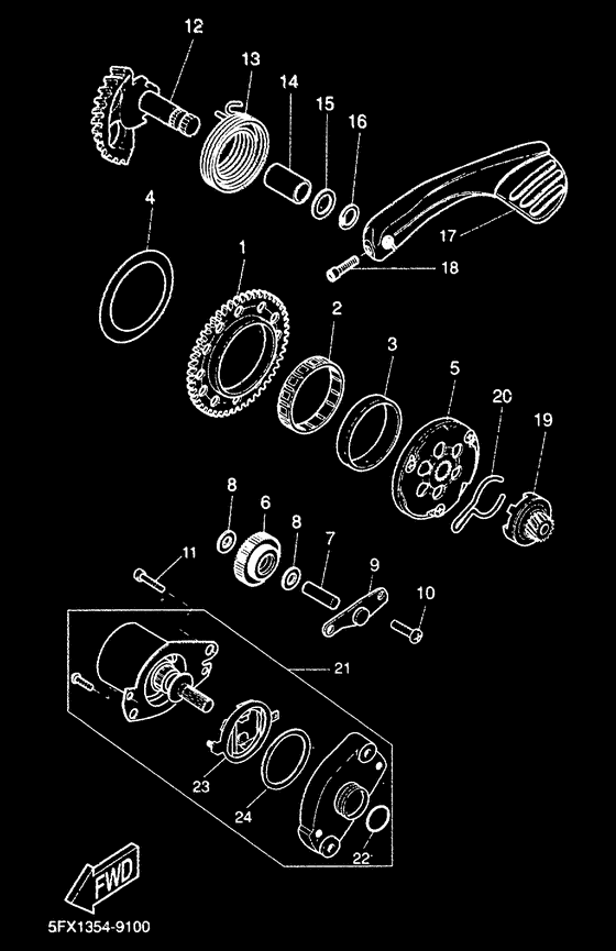CW50RS Стартер