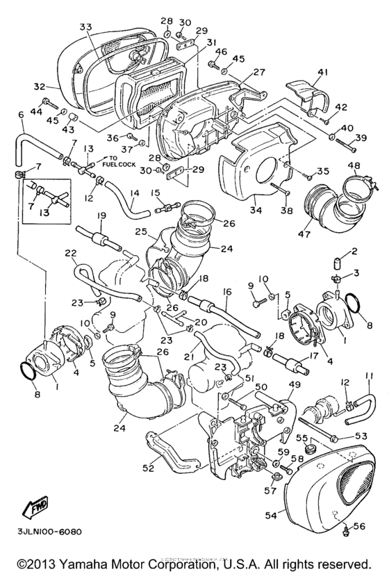 XV750HC1 Впускная система