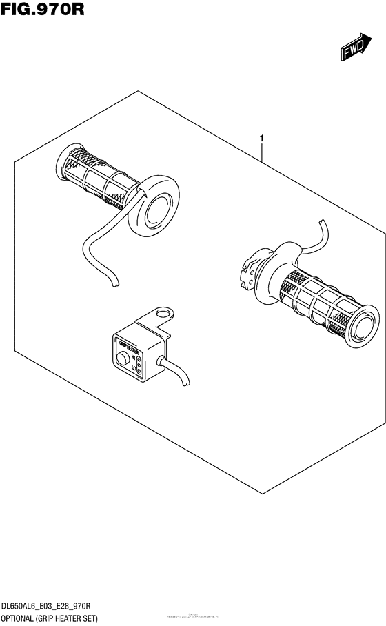 DL650 (ABS) Optional (Grip Heater Set)