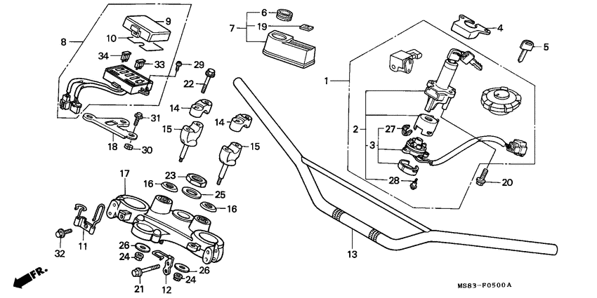 Handle pipe/top bridge