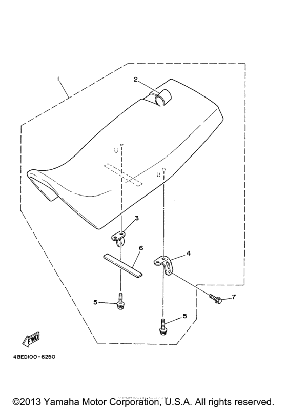 XT225MC Сиденье