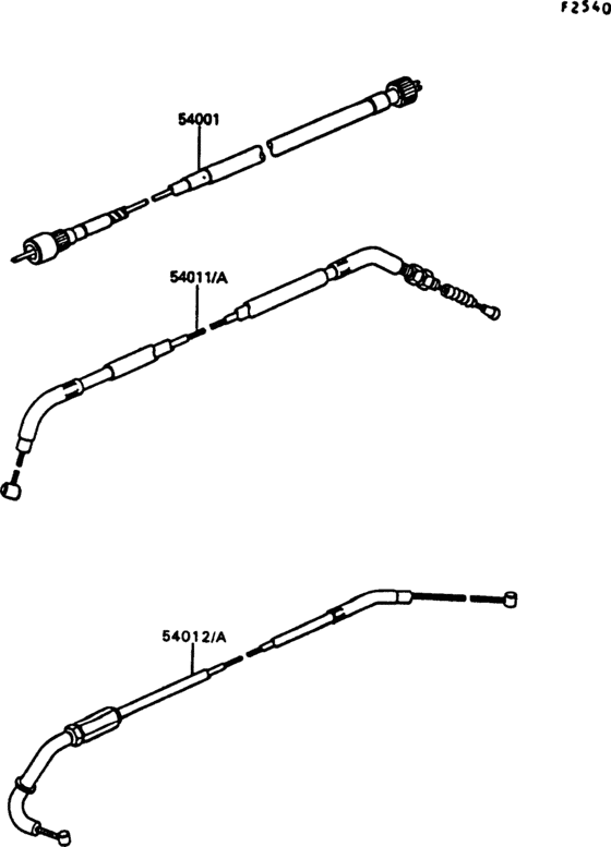 Z550 Тросы управления
