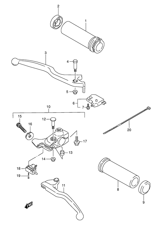 LS650 Рулевой рычаг