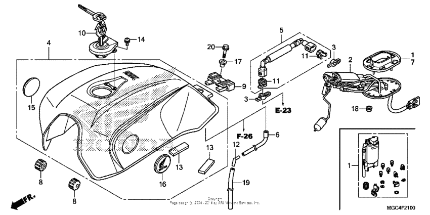 Fuel tank + fuel pump