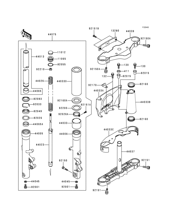 Front fork(1/2)