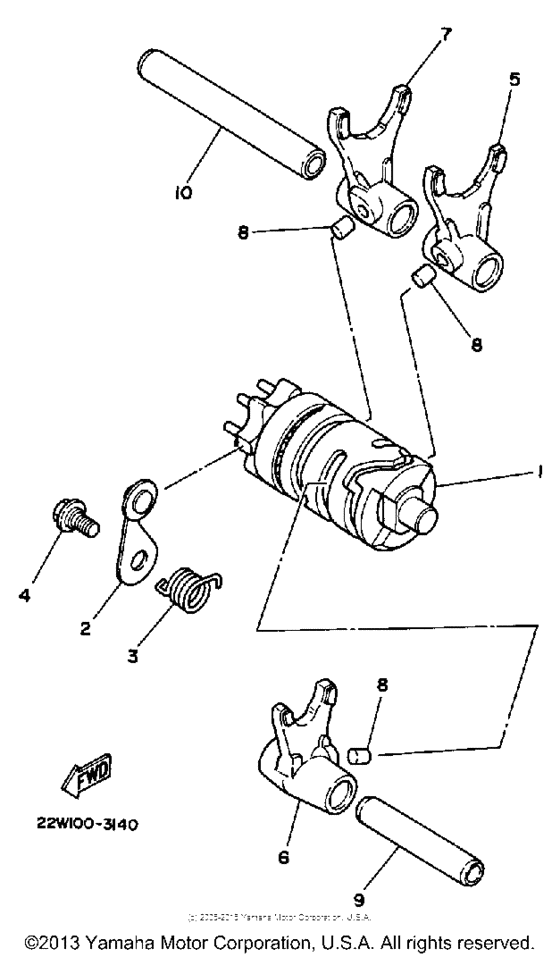 Shift cam - fork