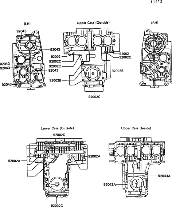 Z550 Болты крепления картера