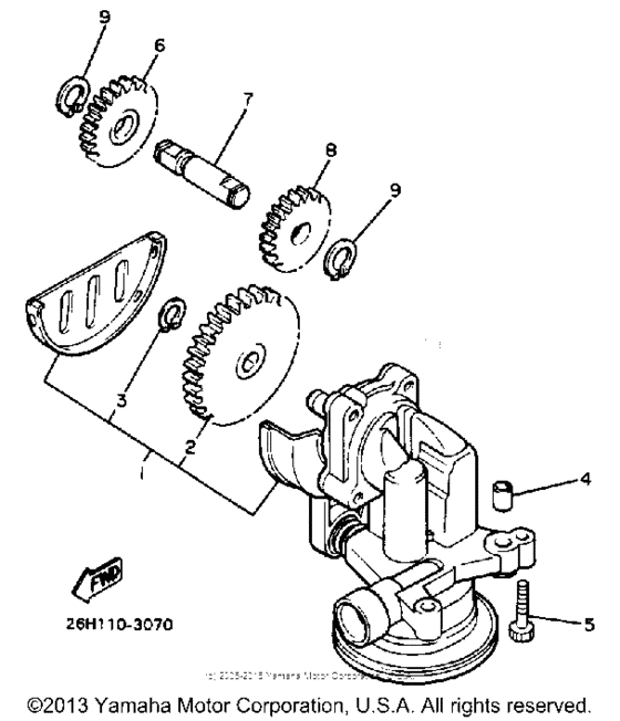 XVZ13U Масляный насос