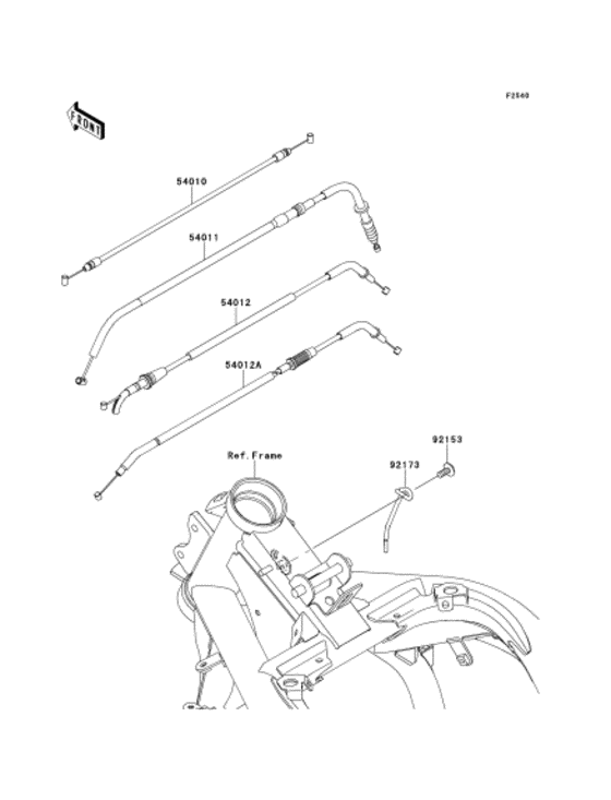 EX400 Тросы управления