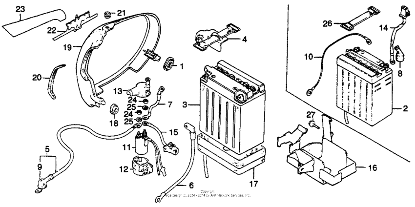 Right side cover + battery