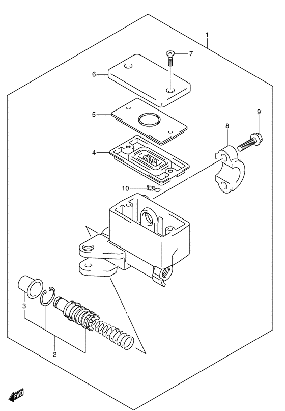 GSF650 Передний тормозной цилиндр