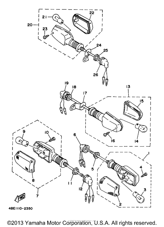 XT225JC Поворотники