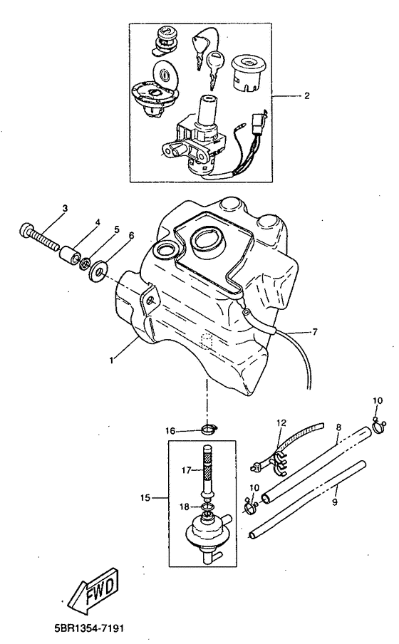 YQ50 Топливный бак