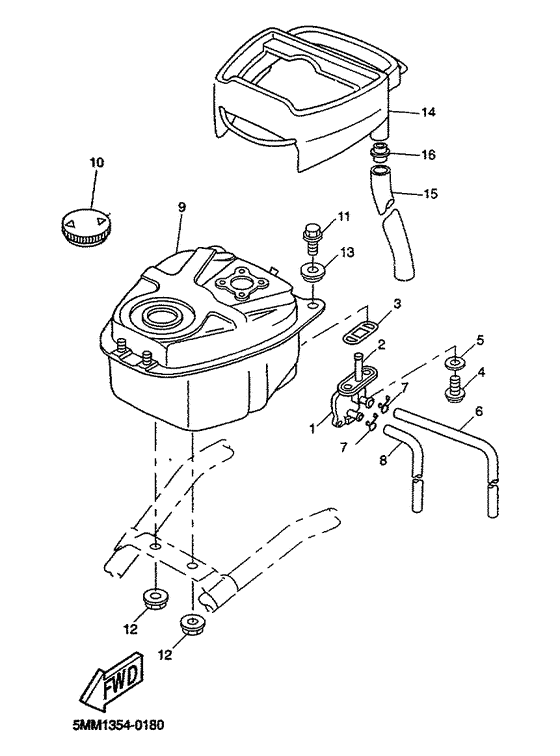 CW50 Топливный бак