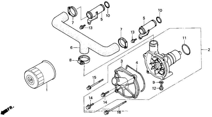 GL1500I Водяной насос