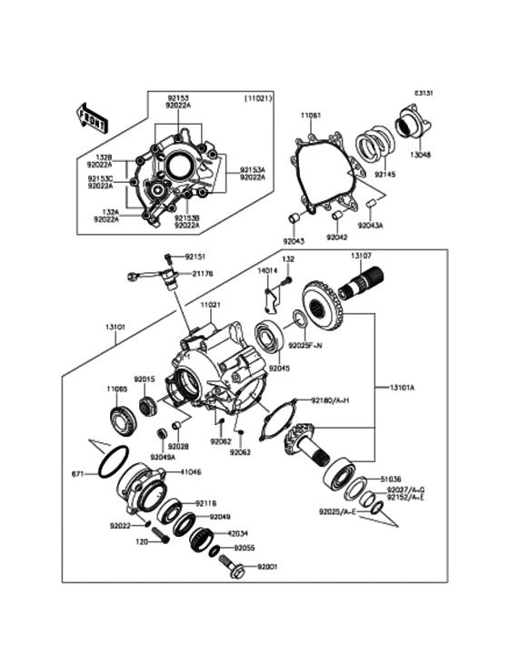 Front Bevel Gear(1/2)