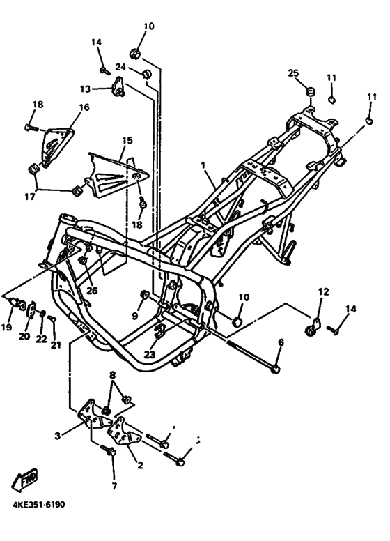 XJ600N Frame comp