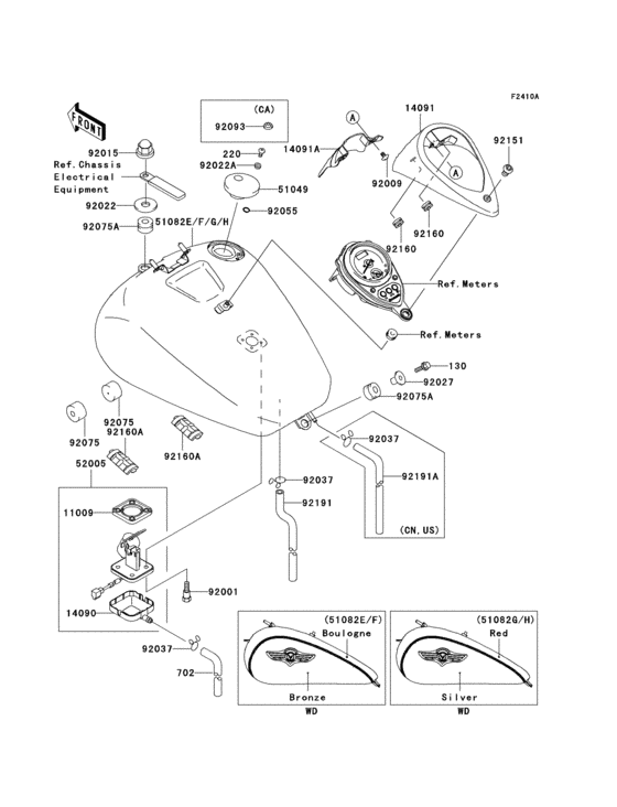 Fuel tank(1/3)(vn1500-n3)