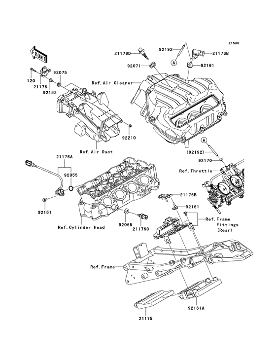 ZX600 Система впрыскивания топлива