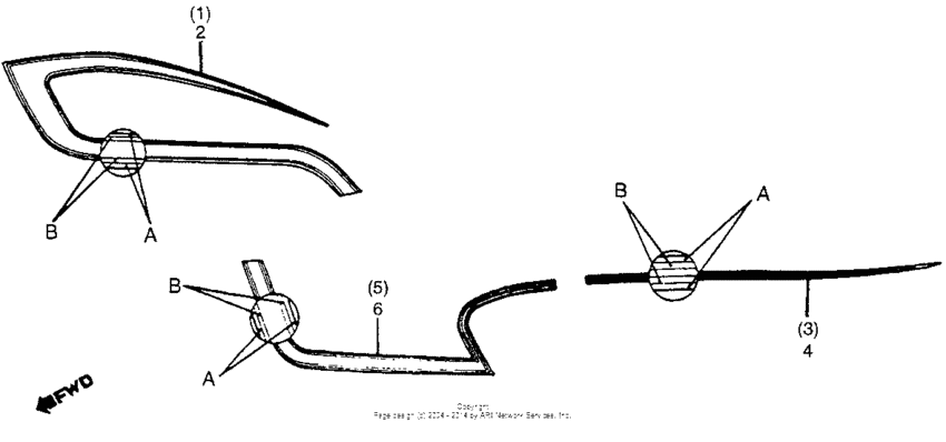 CB650SC Side cover emblem-stripe