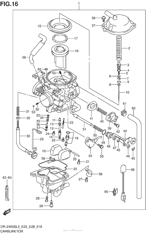  Carburetor (Dr-Z400Sl3 E03)