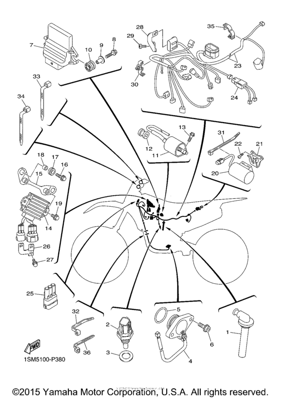 YZ450FFW Электрика