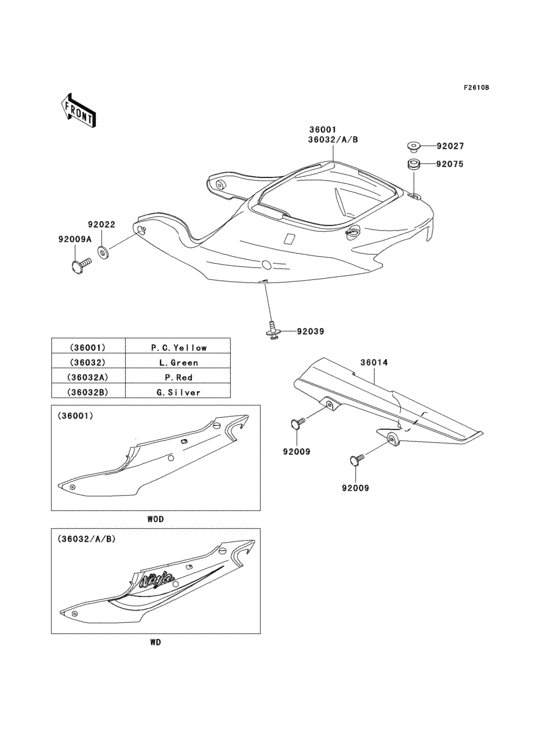Side covers/chain cover(zx600-j3)