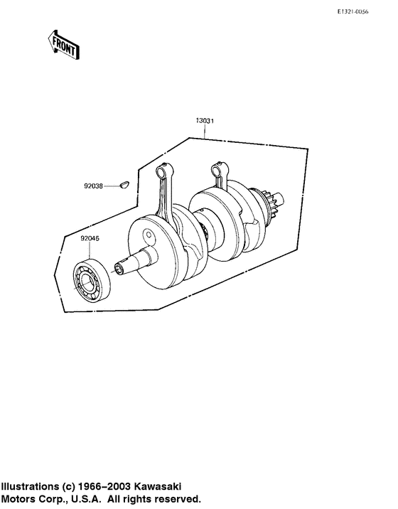 EX305 Вал коленчатый