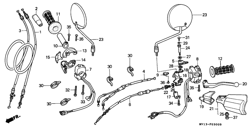 Handle lever/switch/ cable