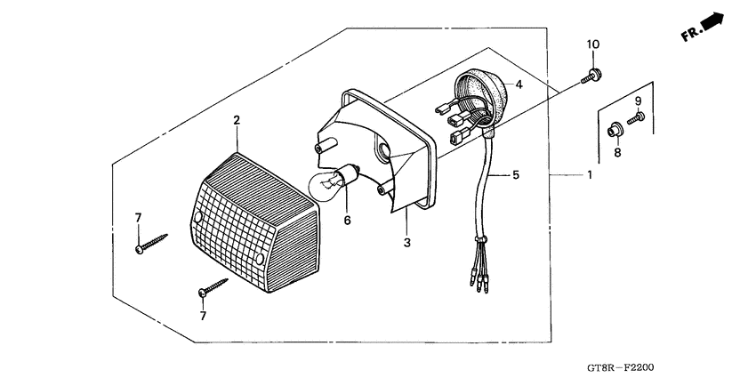 Taillight unit ass`y