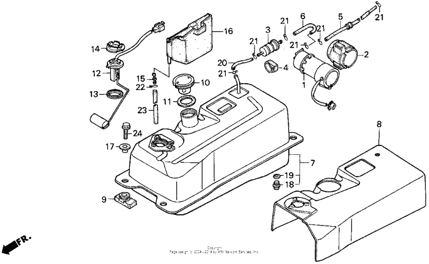 CN250 Топливный бак