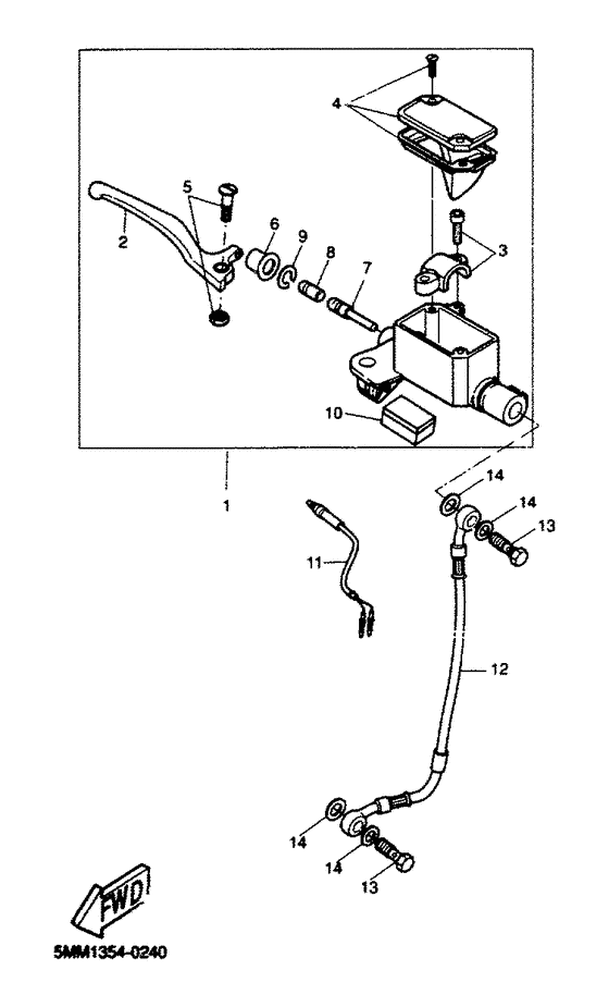 Maitre-cylinder avant