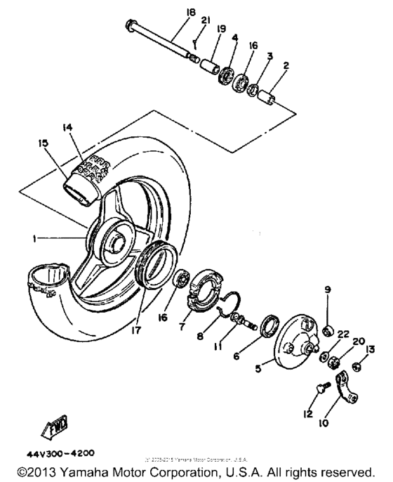 PW50T Переднее колесо
