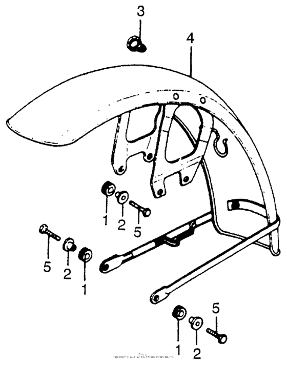 CB550 Переднее крыло