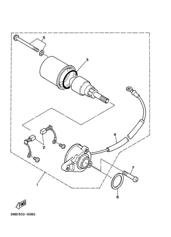 TDR125 Стартер