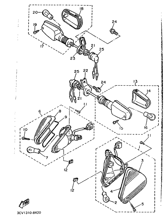 FJ1200 Поворотники