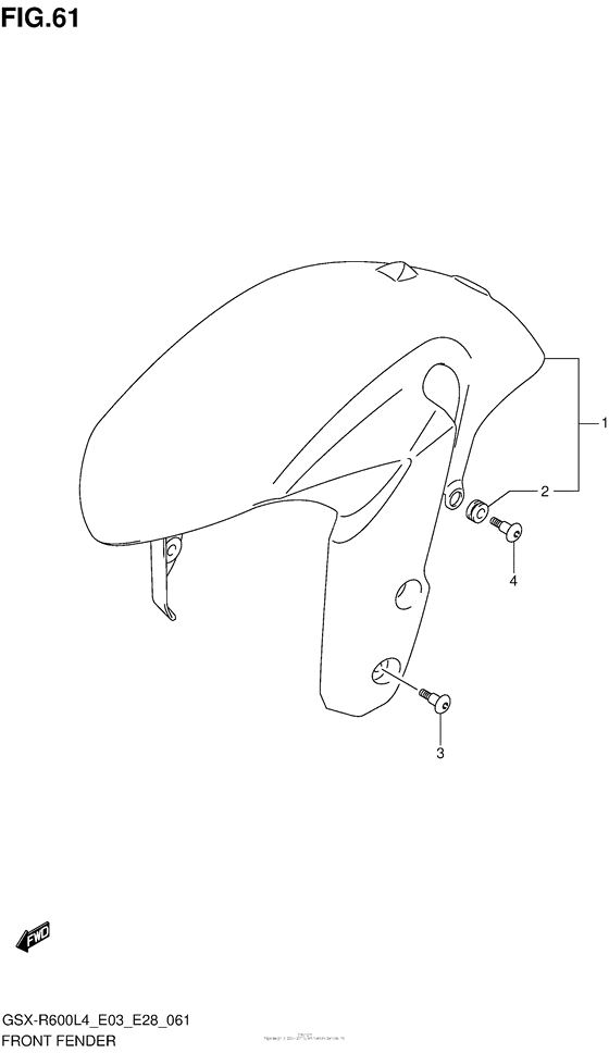 GSX-R600 Переднее крыло