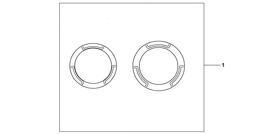 CB600F (ABS) Crancase ring set