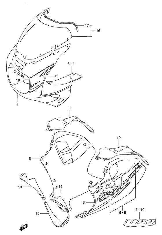 Cowling body